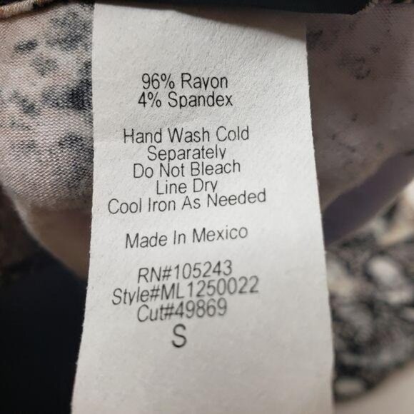 Bobeau Sleeveless Snake Print Handkerchief Hem long Tank Top or mini dress small - Picture 5 of 6